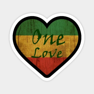 One Love, Reggae, Rastafarian Magnet