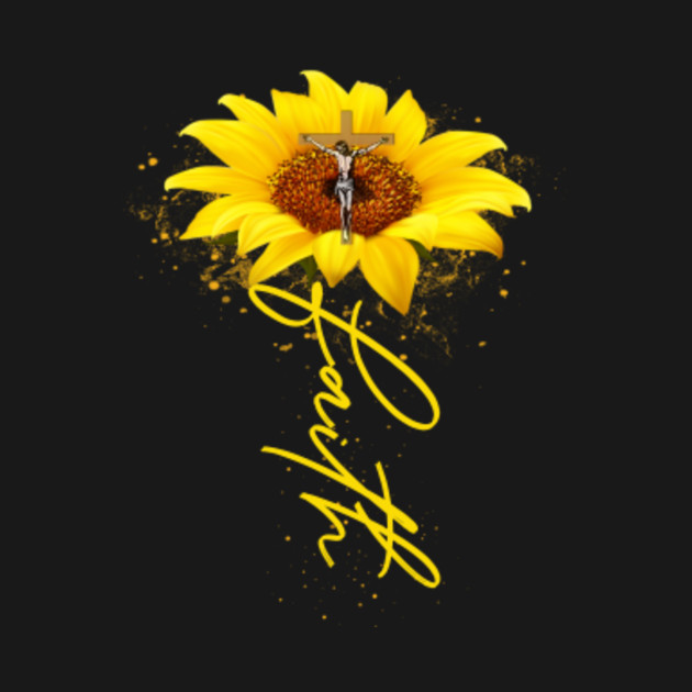 Faith Cross Sunflower SVG File