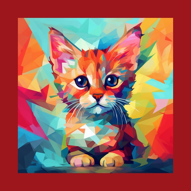 Colourful shapes kitty by Giorgi's