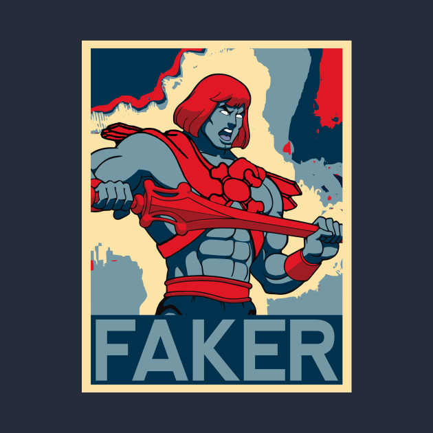 Faker Pop art - He Man - T-Shirt