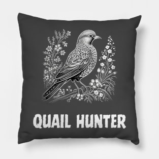 quail hunting Pillow