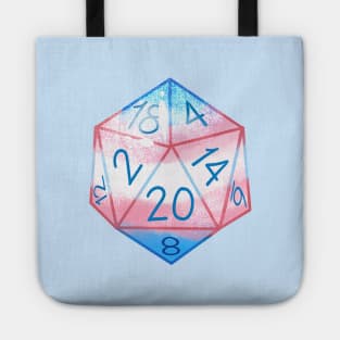 Trans Pride D20 Dice Tote