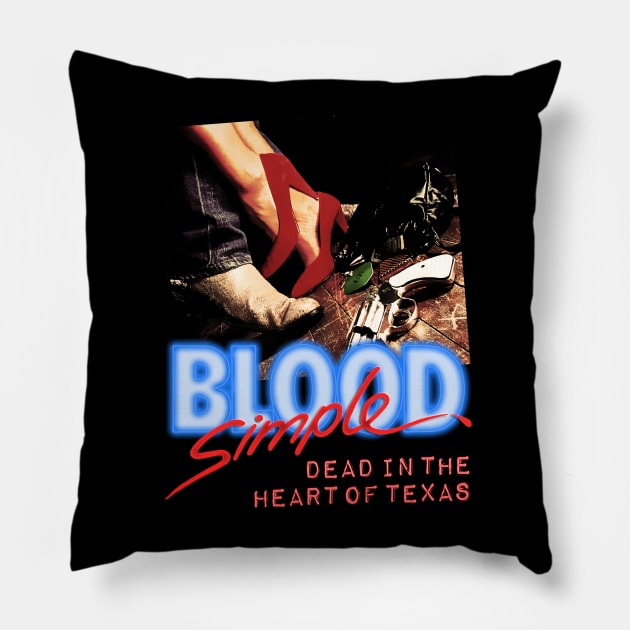 Blood Simple Design Pillow by HellwoodOutfitters