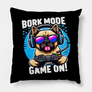 Funny dog mens video game t-shirts funny gamer tees Pillow