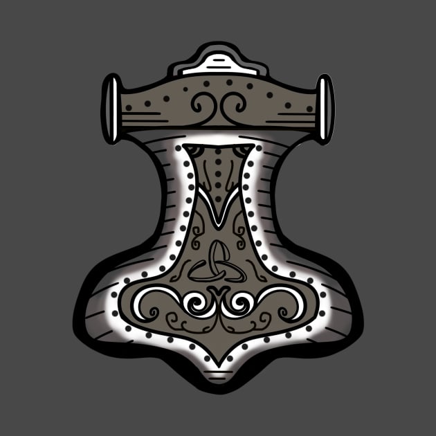 Thor's Hammer - Mjölnir by Aesir_Artwork