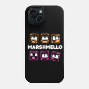 Marshmello smile neon Phone Case
