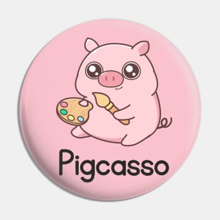 Pigcasso the pig Pin