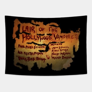 Lair Of The Hollywood Vampires Design Tapestry