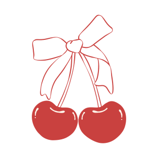 cherries with ribbon T-Shirt