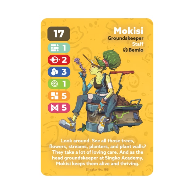 Mokisi - The Groundskeeper - Crew Card by Orbiter & Rover