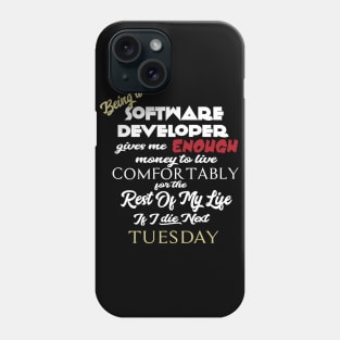 Being a software developer Phone Case