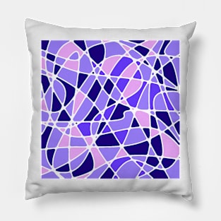 Stained Glass Lavender and Pink Pillow