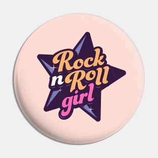 Rock N Roll Girl Pin