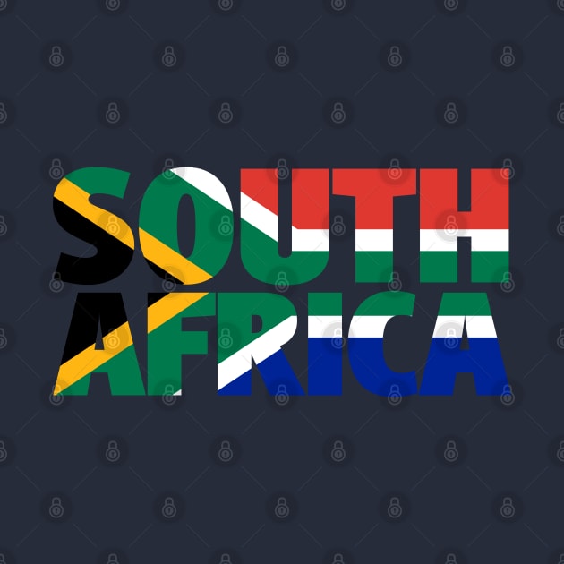 South Africa Roots With South African Flag by BraaiNinja