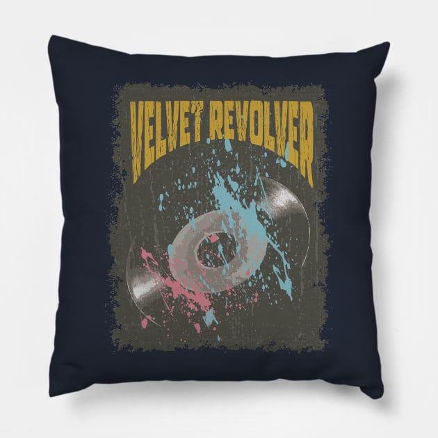 Velvet Revolver Vintage Vynil Pillow by K.P.L.D.S.G.N