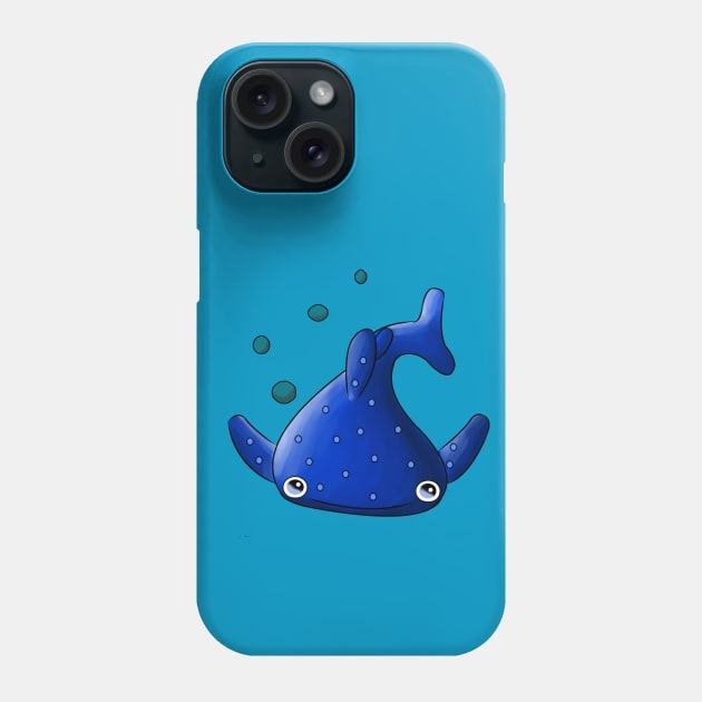 Kawaii Blue Whale Phone Case by cmjshop