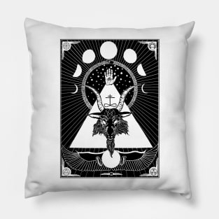 Baphomet on White Pillow