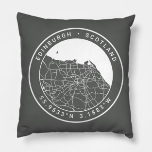 Edinburgh Map Pillow