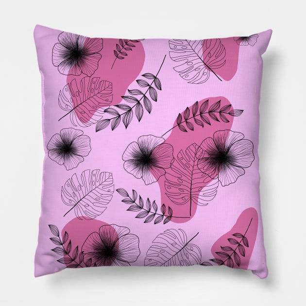Flowers Pillow by Miruna Mares