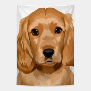 Cocker Spaniel Illustration Tapestry