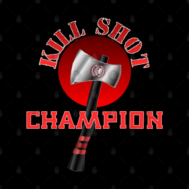 Kill Shot Champion Competition Throwing Axe by geodesyn