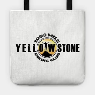1000 MILE HIKING CLUB Yellowstone National Park - backcountry hiking Tote