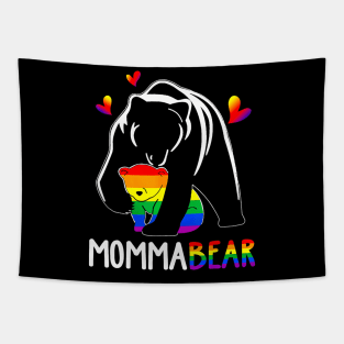 Lgbt Mama Momma Bear Gay Pride Proud Mom Mothers Day Tapestry