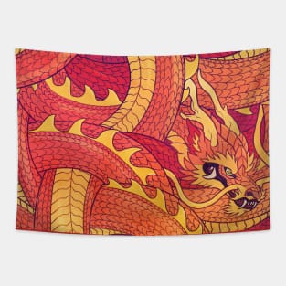 Coiled Dragon Tapestry