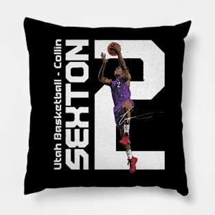 Collin Sexton Utah Vertical Pillow