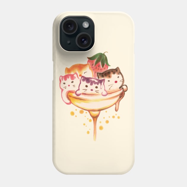 Cat ice-cream Phone Case by juliewu