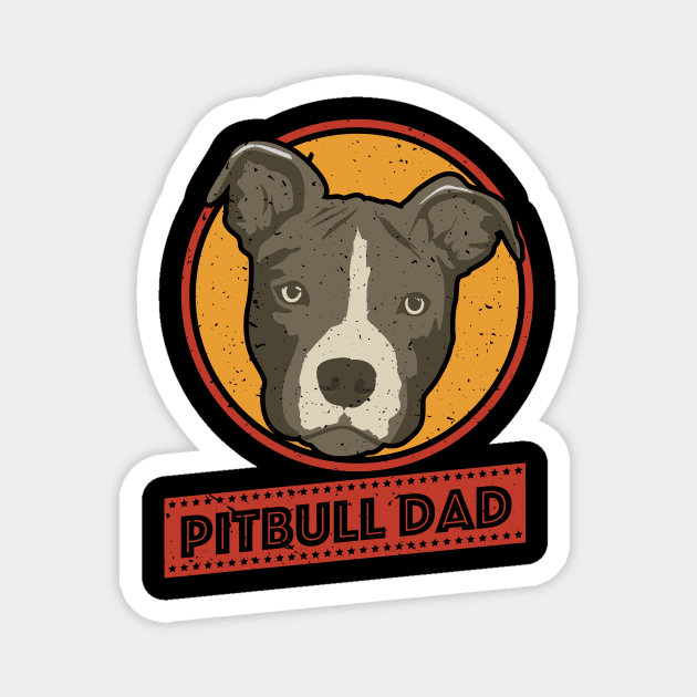 Best Pitbull Daddy Ever Apparel Magnet by Terrybogard97