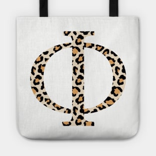 Phi Cheetah Letter Tote