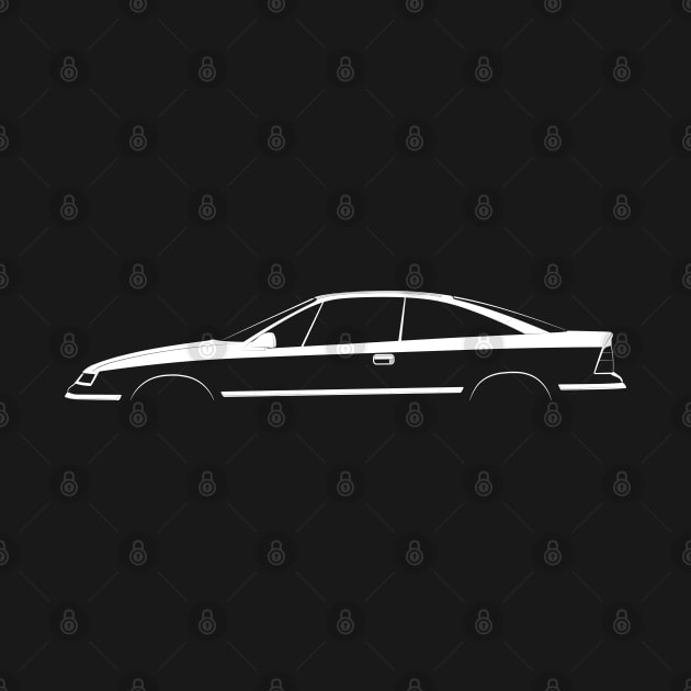 Opel Calibra Silhouette by Car-Silhouettes