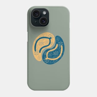 Flip-flops Circle, Blue and Yellow Phone Case