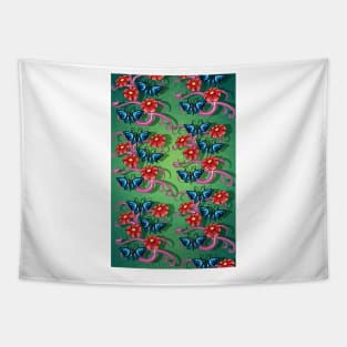 Flowers and Butterflies v1 Tapestry