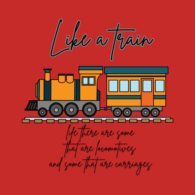 Train and life qupte (black writting) by LuckyLife