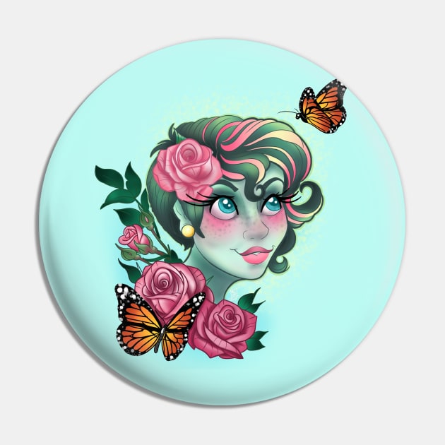 Sister of Seasons - April Pin by InkyMcStapleface