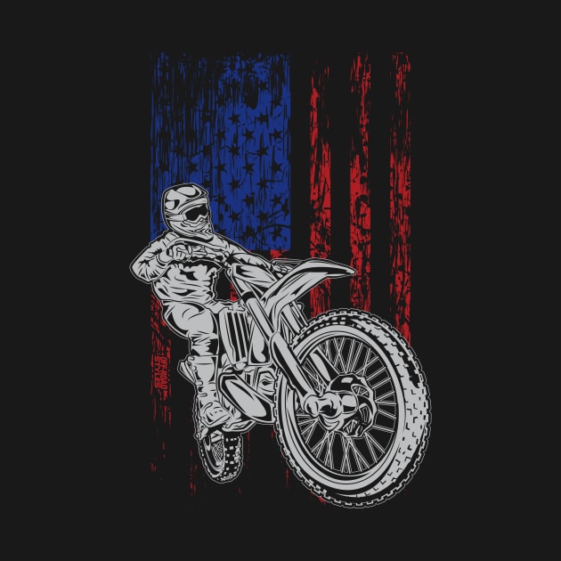 USA EXTREME FLAG BIKER by OffRoadStyles