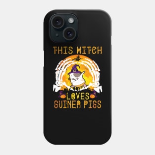 This Witch Loves Guinea Pigs Halloween (143) Phone Case