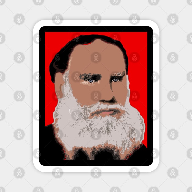 leo tolstoy Magnet by oryan80