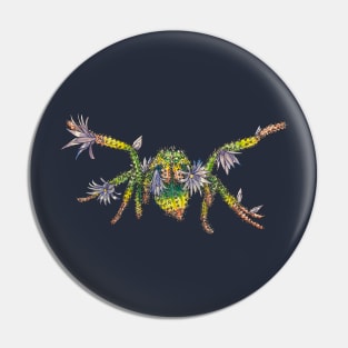 Jumping Spider Cactus Pin