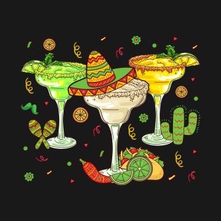 Mexican Margarita Glasses T-Shirt