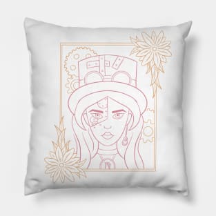 Virgo Steampunk Astro Elegance Pillow