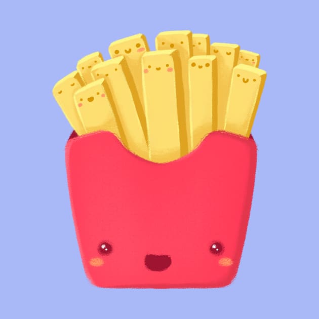 Super Cute French Fries - Kawaii French Fries by perdita00