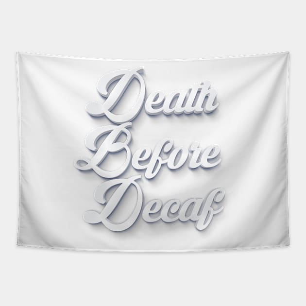 Death Before Decaf Tapestry by DankFutura