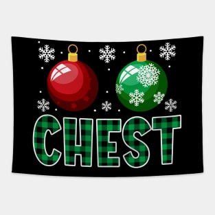 Chest Funny Couple Matching Christmas Chest Nuts Tapestry