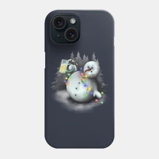 Happy snowman Phone Case