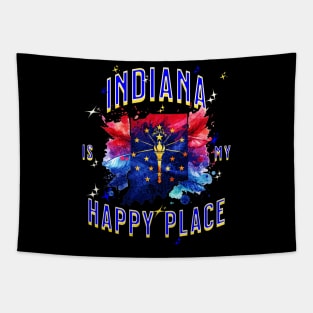 Indiana is my Happy Place Tapestry