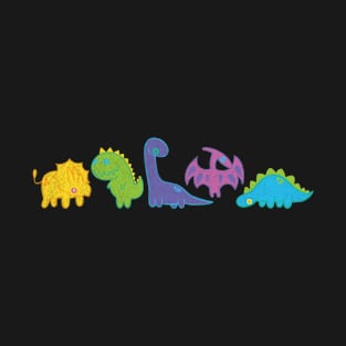 Cute crayon dinosaurs T-Shirt