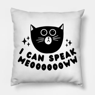 I can speak meow Pillow